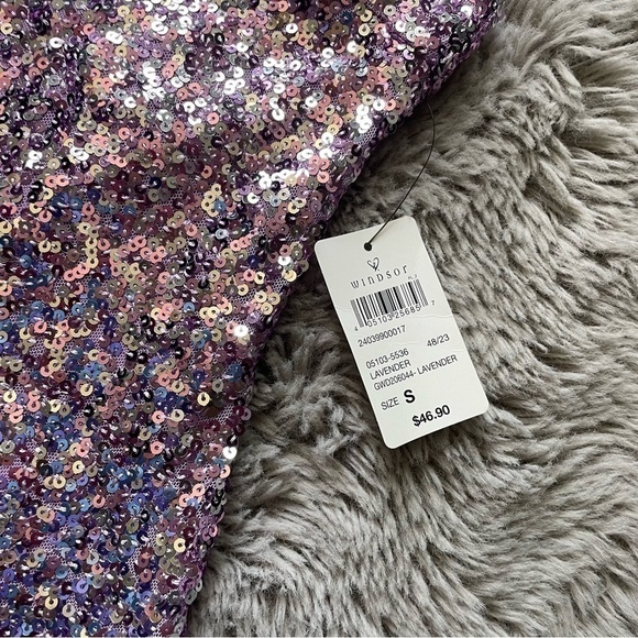 NWT purple sequence dress from Windsor - Picture 7 of 9